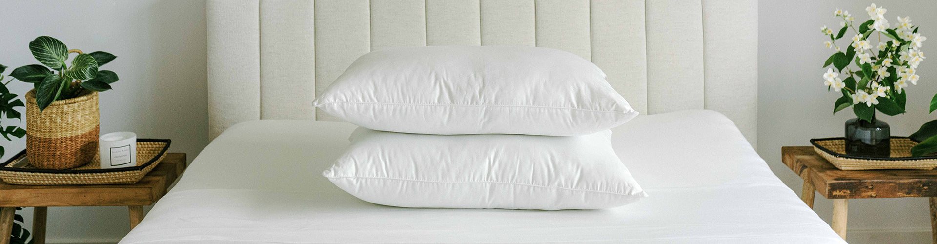 Pillows Standard Size Set of 2, Luxury Velvet Bed Pillows for