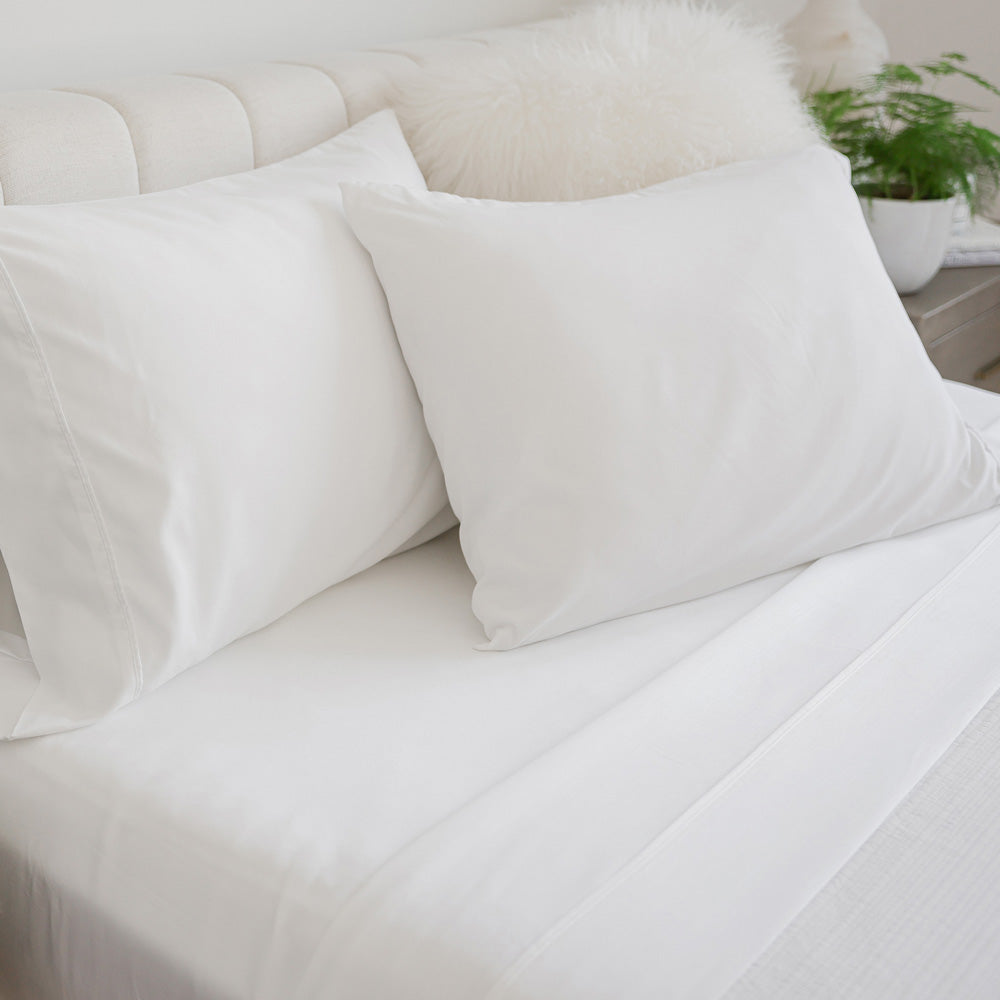 pillowcases botanical dream white