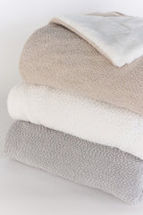 Bouclé Throw Silver | Silver