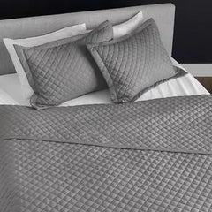 Eternal 3 Piece Solana Microfiber Blanket Set | Graphite