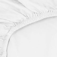 Cotton Sateen Sheets | Relaxed White detailed